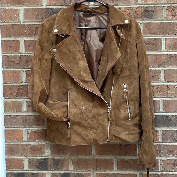 Real leather jacket - brown - Picture 1 of 5